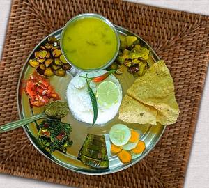 Simple veg thali