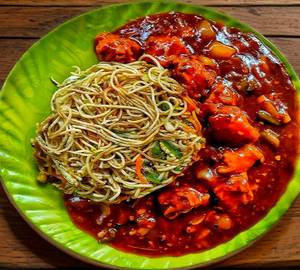Gobi Manchurian Chicken Noodles Bowl