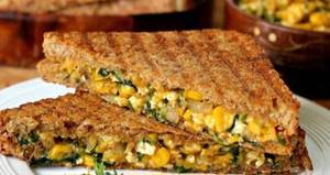 Paneer cheese grill sandwich