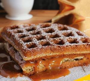 Butter scotch chocolate waffle