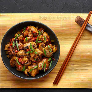 Mushroom Manchurian Dry