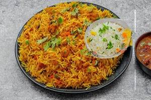 Special Chicken Schezwan Rice