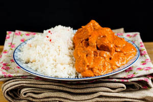 Soya Chaap Gravy Rice Bowl