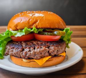 Cheese beef burger