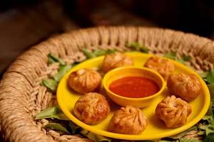 Veg Paneer Fried Momos [6 Pieces]