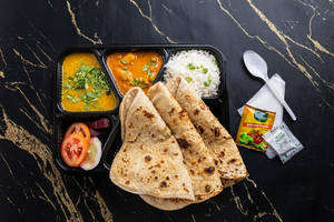 Plain Paratha Thali