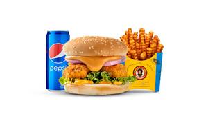 Veg Kurkure Momo Burger Combo
