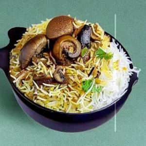 Mushroom Hyderabadi Biryani Family Pack [ Green ]