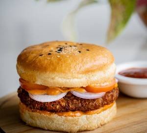 Whole Wheat Veg Aloo Patty Burger