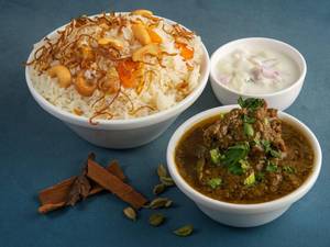 Ghee Rice With Mutton Curry