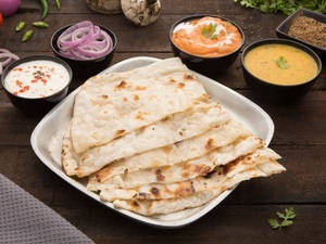 Butter Naan - Butter Chicken Boneless - Yellow Dal Tadka Combo
