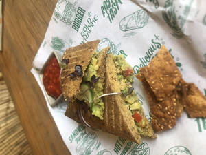 Vegan Gluten Free Avocado Chickpea Sandwich