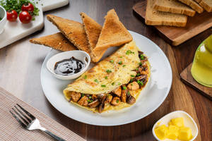 Grilled Chicken Omelette
