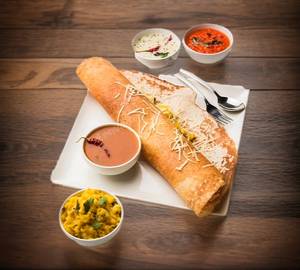 Cheese masala dosa