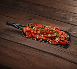 Honey chilli potato