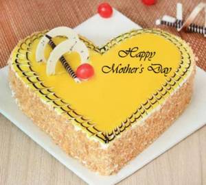 Reviewspremium Mothers Day Heart Shape Butterscotch Cake