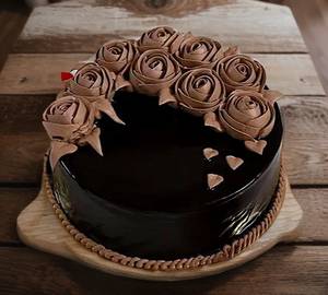 Eggless chocolate snicker cake [1 pound]