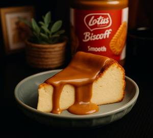 Biscoff basque burnt cheesecake