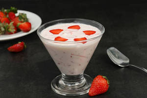 Strawberry Fruit With Fresh Cream