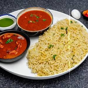 Chicken Rice Half Fry