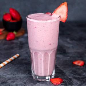 Fresh Strawberry Fruit Milkshake
