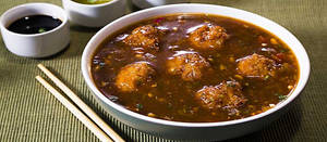 Vegetable Ball Manchurian Sauce