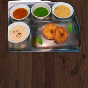 Sambhar vada [4 vada]
