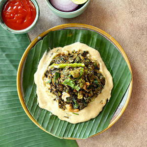 Gongura Brocolli With Hummus