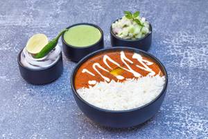 Butter Paneer Masala With Plain Rice