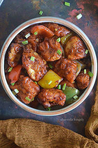 Chicken Manchurian Semi Gravy [8 Pieces]