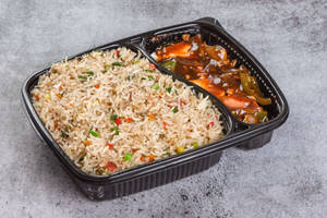 Paneer Fried Rice With Gravy