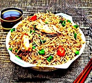 Chicken triple fried rice