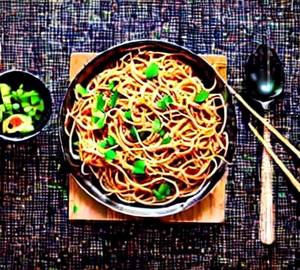 Paneer schezwan noodles 