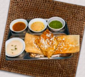 Onion paneer butter masala dosa