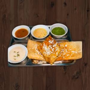 Veg paneer butter masala dosa