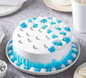 Eggless Bluish Super Delicious Vanilla Cake [500 grams]