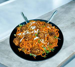 Schezwan manchurian noodles