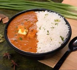 Paneer Butter Masala (Half) With Steam Rice