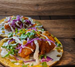 Fish Tacos With Lime Cilantro Crema (Fresh Catch Of The Day)