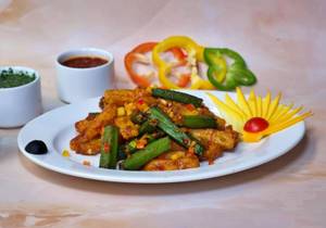 Okra Potato Chilli Bean