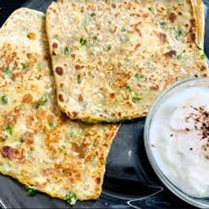 Butter Green Chilly Parantha