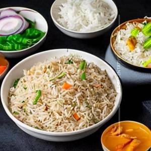 Steemed rice [plane rice]