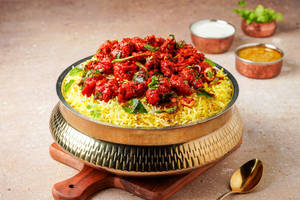 Zafrani Chicken 65 Biryani Family Pack [ Serves 4 ]