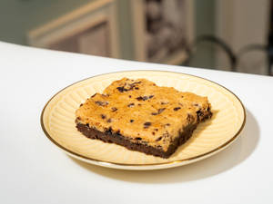 Eggless Cookie Brownie
