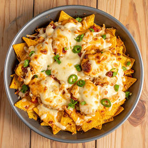 Cheesy Baked Chicken Nachos