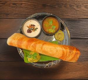 Masala dosa with butter