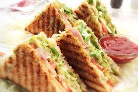 Triple layer grill sandwich
