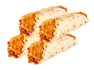 4 Crispy Chicken Wraps @ 103 each