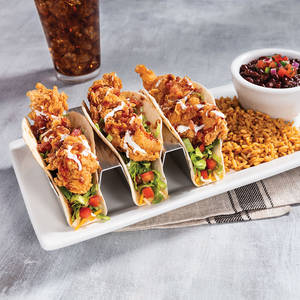 Crispy Chicken Tacos with pork bacon 2 pcs