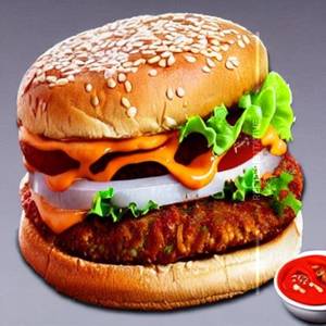 Harbhole special chilli tandoor burger